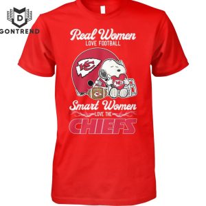 Real Women Love Football Smart Women Love The Kansas City Chiefs Unisex T-Shirt