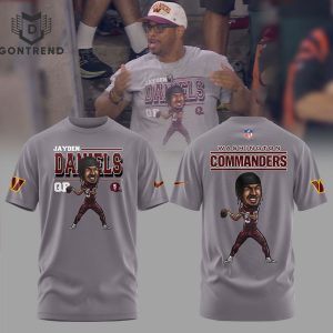 Washington Commanders Jayden Daniels 3D T-Shirt