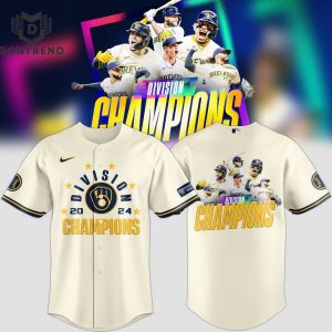 NL Central Division Champions 2024 Milwaukee Brewers Baseball Jersey