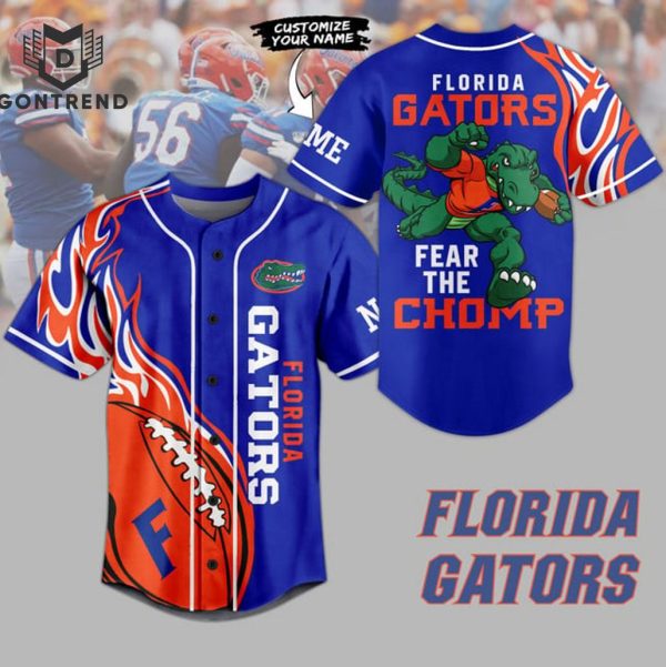 Florida Gators Fear The Chomp Baseball Jersey