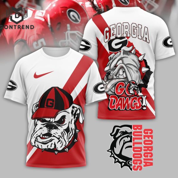 Georgia Bulldogs Football Go Dawgs 3D T-Shirt