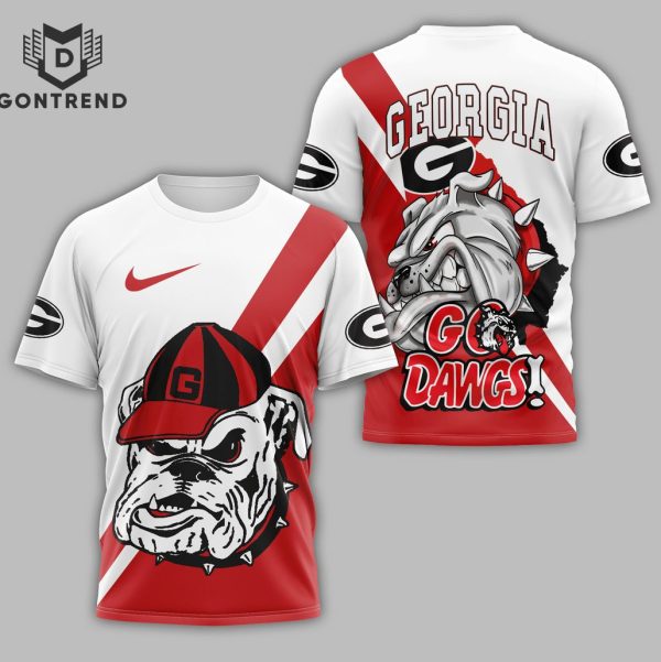 Georgia Bulldogs Football Go Dawgs 3D T-Shirt