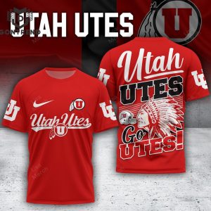 Utah Utes Go Utes 3D T-Shirt