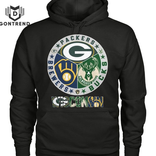 Green Bay Packers – Milwaukee Brewers – Milwaukee Bucks Unisex T-Shirt