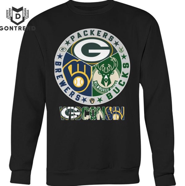 Green Bay Packers – Milwaukee Brewers – Milwaukee Bucks Unisex T-Shirt