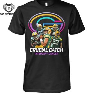 Green Bay Packers Crucial Catch Intercept Cancer Unisex T-Shirt