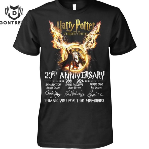 Harry Potter And The Cursed Child 23rd Anniversary 2001-2024 Signature Thank You For The Memories Unisex T-Shirt