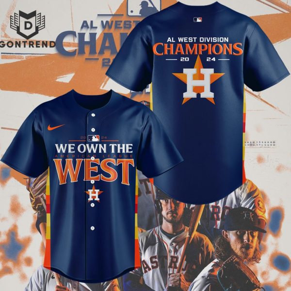 Houston Astros 2024 AL West Division Champions Baseball Jersey