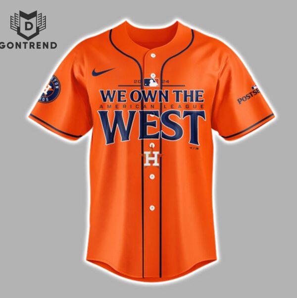 Houston Astros 2024 AL West Division Champions Baseball Jersey – Orange