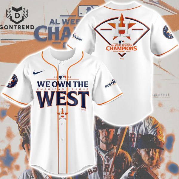 Houston Astros 2024 AL West Division Champions Baseball Jersey – White