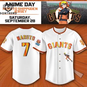 San Francisco Giants X Naruto Shippuden Baseball Jersey