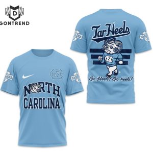 North Carolina Tar Heels Football Go Heels 3D T-Shirt