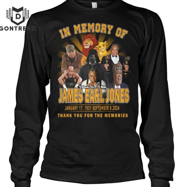 In Memory Of James Earl Jones 1931-2024 Signature Thank You For The Memories Unisex T-Shirt