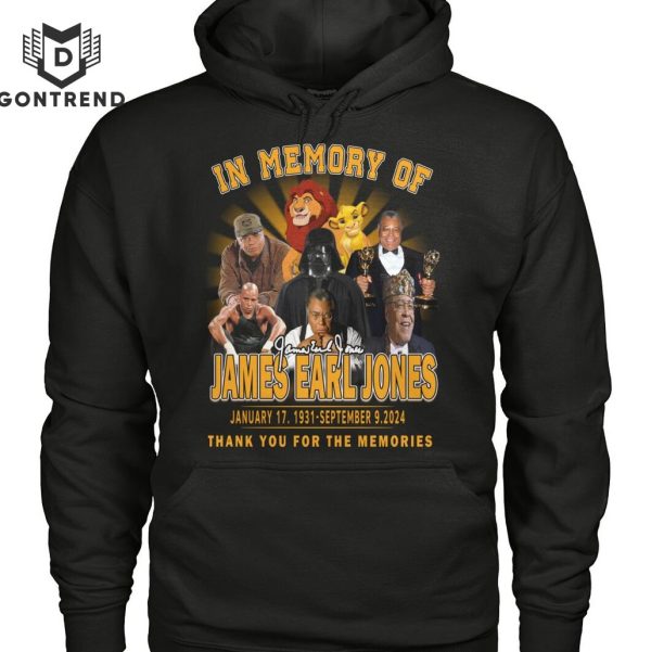 In Memory Of James Earl Jones 1931-2024 Signature Thank You For The Memories Unisex T-Shirt