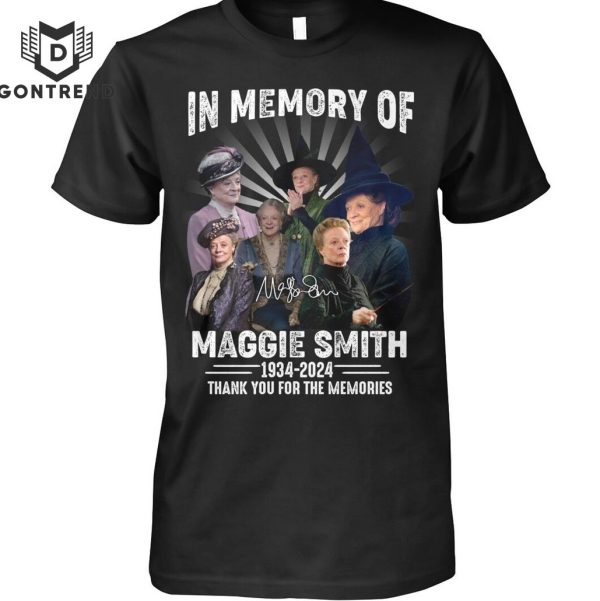 In Memory Of Maggie Smith Thank You For The Memories Signature Unisex T-Shirt