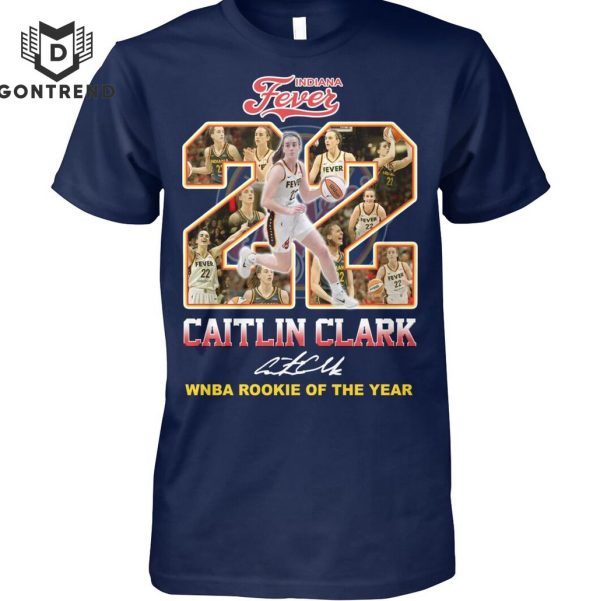 Indiana Fever Caitlin Clark Signature Rookie Of The Year Signature Unisex T-Shirt