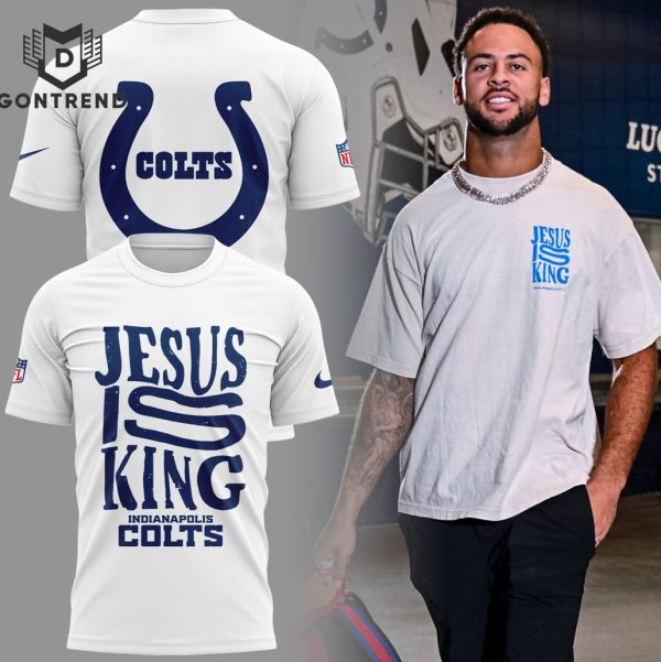 Jesus Is King Indianapolis Colts 3D T-Shirt