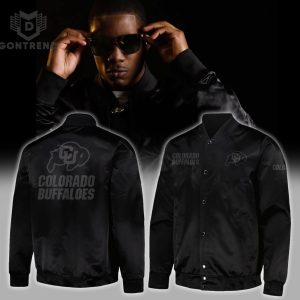 Colorado Buffaloes Football Black Baseball Jacket