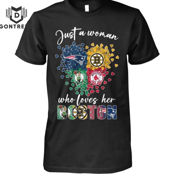 Just A Woman Who Loves Her Boston Unisex T-Shirt