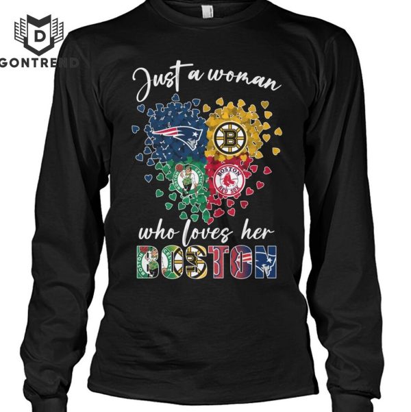 Just A Woman Who Loves Her Boston Unisex T-Shirt