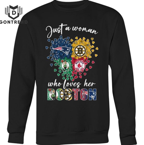 Just A Woman Who Loves Her Boston Unisex T-Shirt