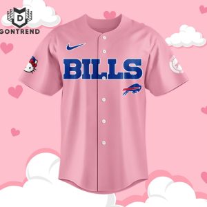 Buffalo Bills x Hello Kitty 2024 Baseball Jersey – Pink