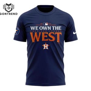 2024 Houston Astros Fanatics AL West Division Champions 3D T-Shirt