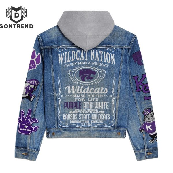 Kansas State Wildcats Nation Hooded Denim Jacket