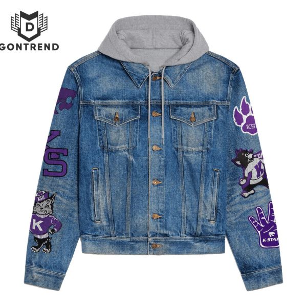 Kansas State Wildcats Nation Hooded Denim Jacket