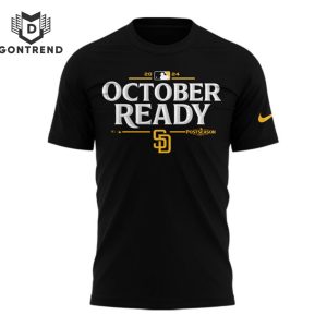 2024 October Ready Postseason San Diego Padres 3D T-Shirt – Black