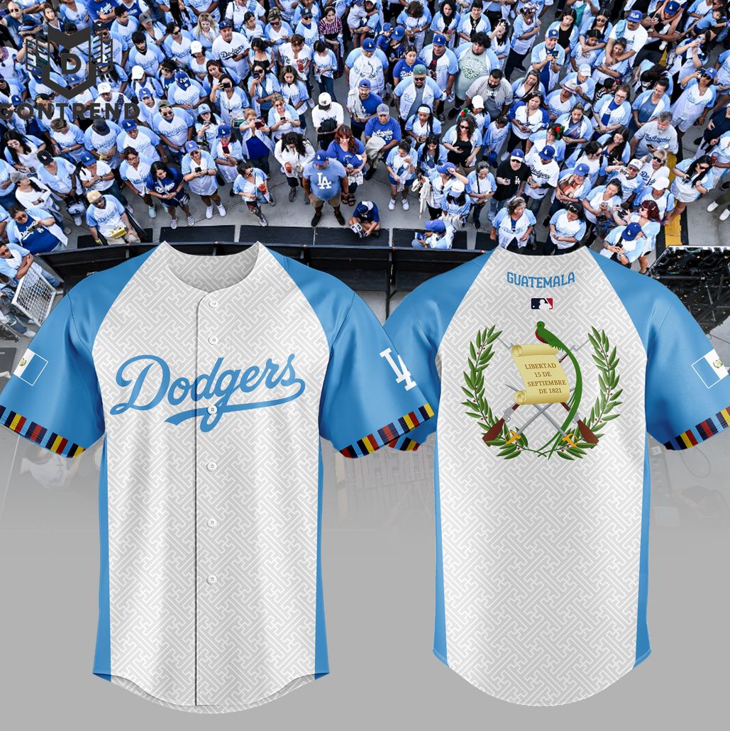 Los Angeles Dodgers Guatemalan Heritage Night 2024 Baseball Jersey Los Angeles Dodgers Guatemalan Heritage Night 2024 Baseball Jersey