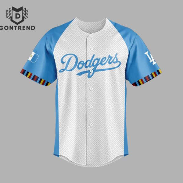 Los Angeles Dodgers Guatemalan Heritage Night 2024 Baseball Jersey
