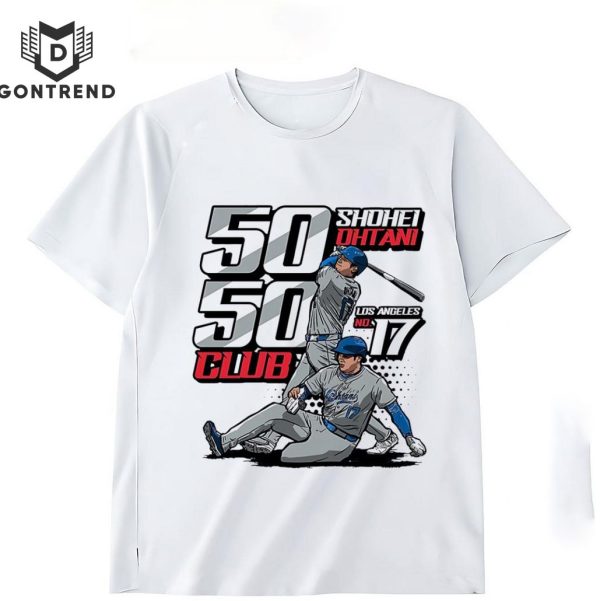 Los Angeles Dodgers Shohei Ohtani 50 50 Club Unisex T-Shirt