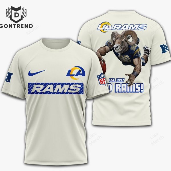 Los Angeles Rams Est 1937 Go Rams 3D T-Shirt