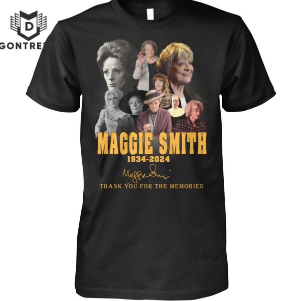 Maggie Smith 1934-2024 Signature Thank You For The Memories Unisex T-Shirt