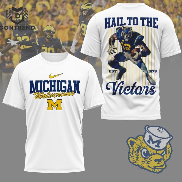 Michigan Wolverines Hail To The Victors 3D T-Shirt