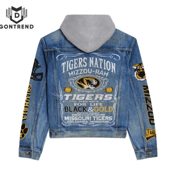 Missouri Tigers Football Nation Hooded Denim Jacket