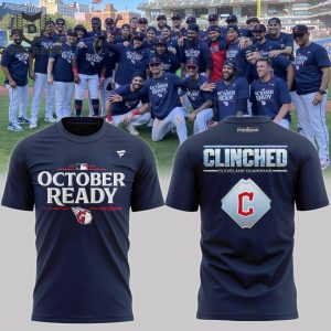 October Ready Postseason 2024 Clinched Cleveland Guardians 3D T-Shirt