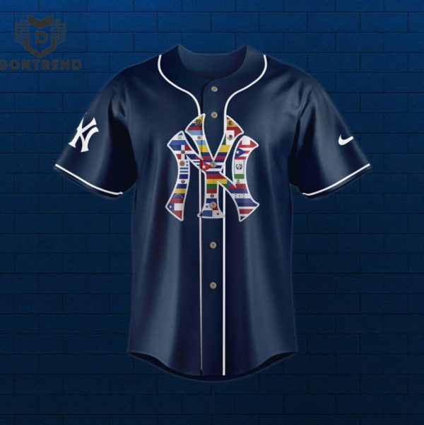 New York Yankees Happy Hispanic Heritage Month 2024 Baseball Jersey