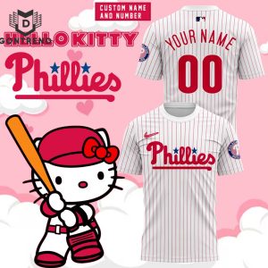 Personalized Philadelphia Phillies x Hello Kitty Night 2024 3D T-Shirt