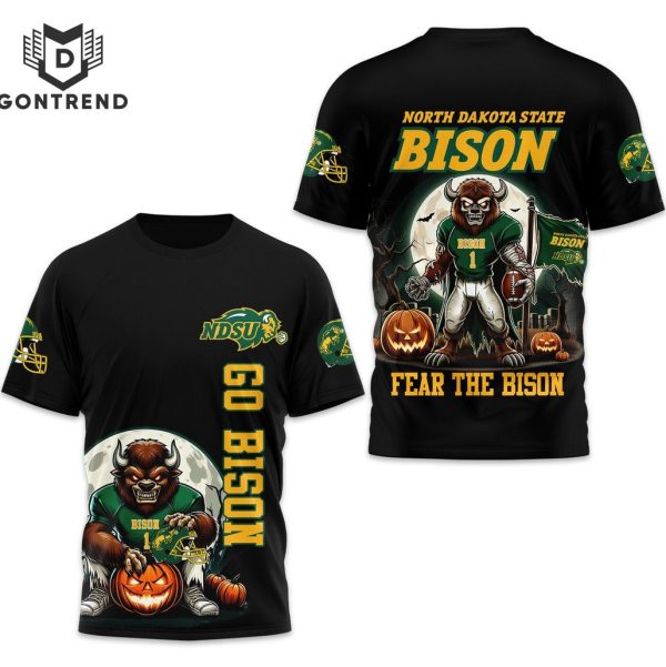 North Dakota State Bison Go Bison Fear The Bison 3D T-Shirt