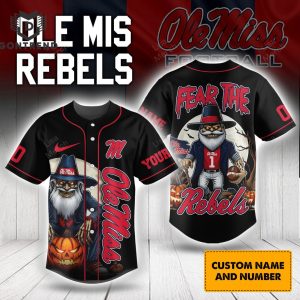 Personalized Ole Miss Rebels – Fear The Rebels Baseball Jersey