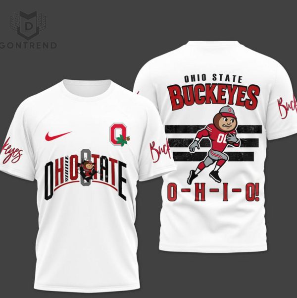 Ohio State Buckeyes O-H-I-O 3D T-Shirt