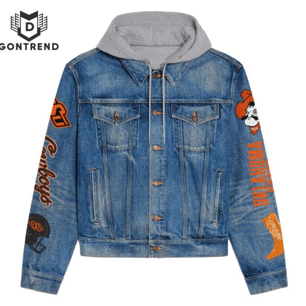 Oklahoma State Cowboys Nation Hooded Denim Jacket