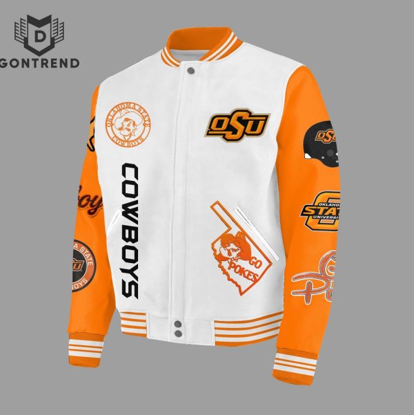 Oklahoma State Cowboys Ride Em Cowboys Baseball Jacket