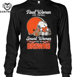 Real Women Love Football Smart Women Love The Cleveland Browns Unisex T-Shirt