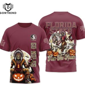 Florida State Seminoles Go Noles – Fear he Spear 3D T-Shirt