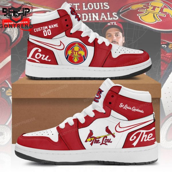 Perosnalized St. Louis Cardinals Air Jordan 1 High Top