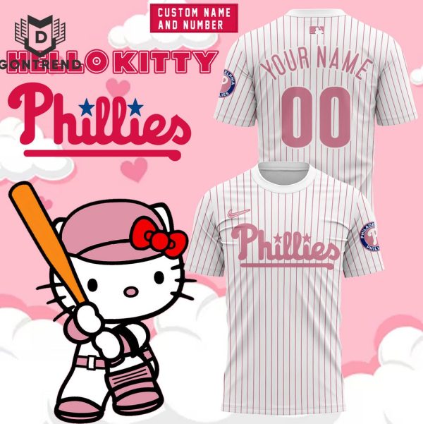 Personalized 2024 Hello Kitty Night x Philadelphia Phillies 3D T-Shirt