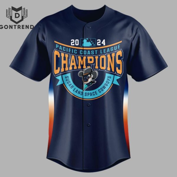 Personalized 2024 Pacific Coast League Champions Sugar Land Space Cowboys Baseball Jersey